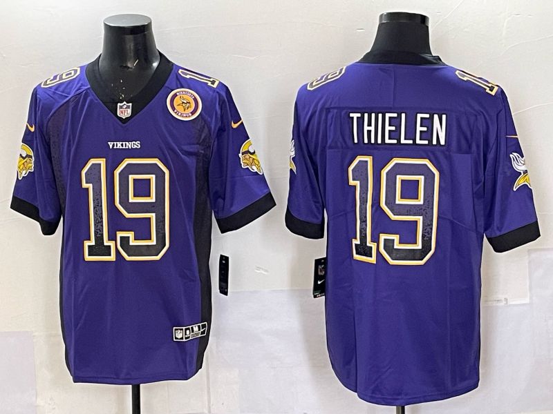 Men 2025 Minnesota Twins #19 Thielen Purple Nike Limited NFL Jersey style 032->minnesota twins->MLB Jersey